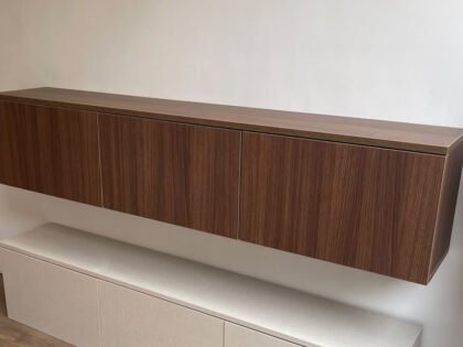 Ensemble Meuble TV Suspendu Modulaire "Linea Wall"