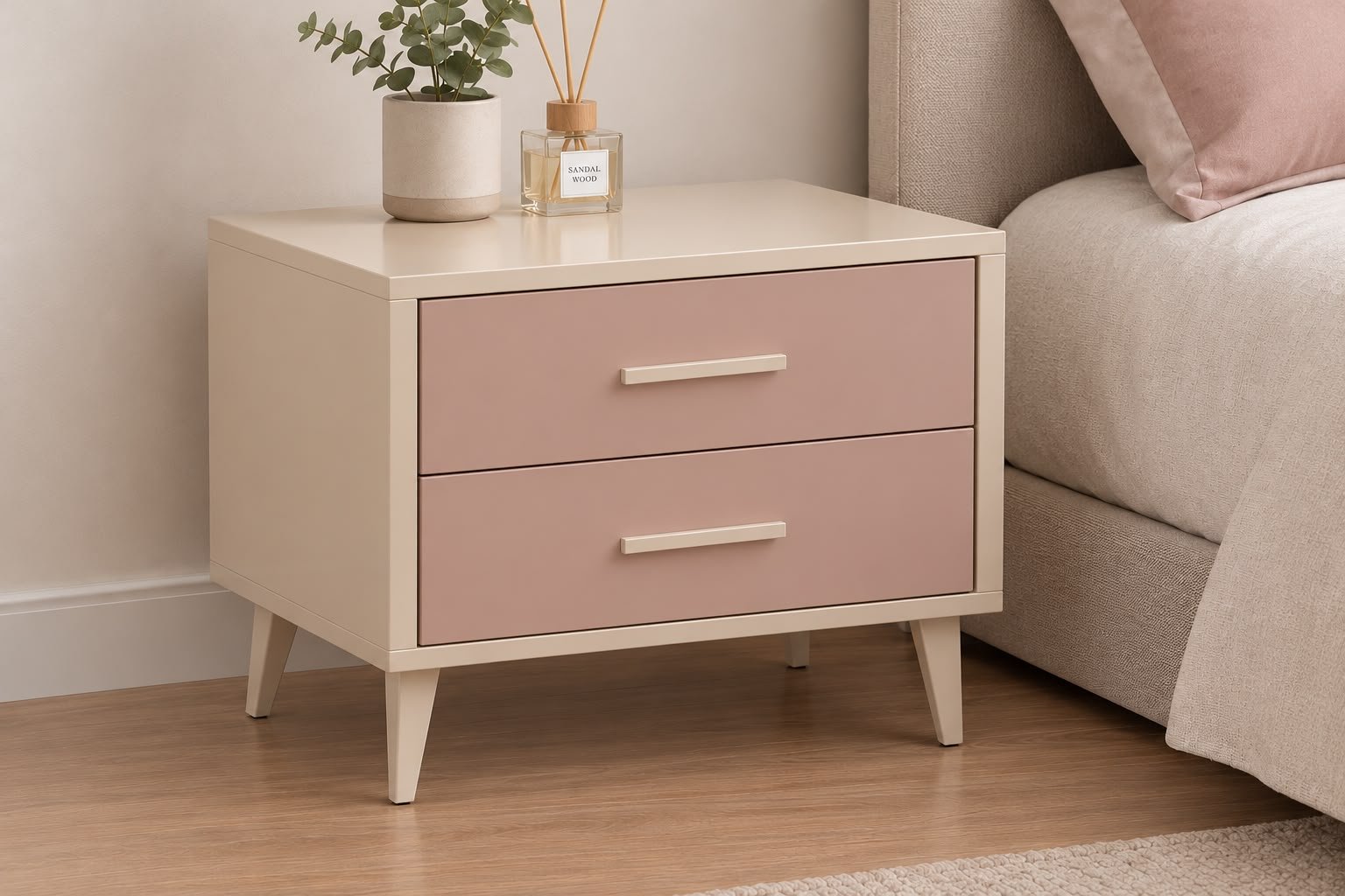 Table de Chevet 2 Tiroirs — Collection "Bella"