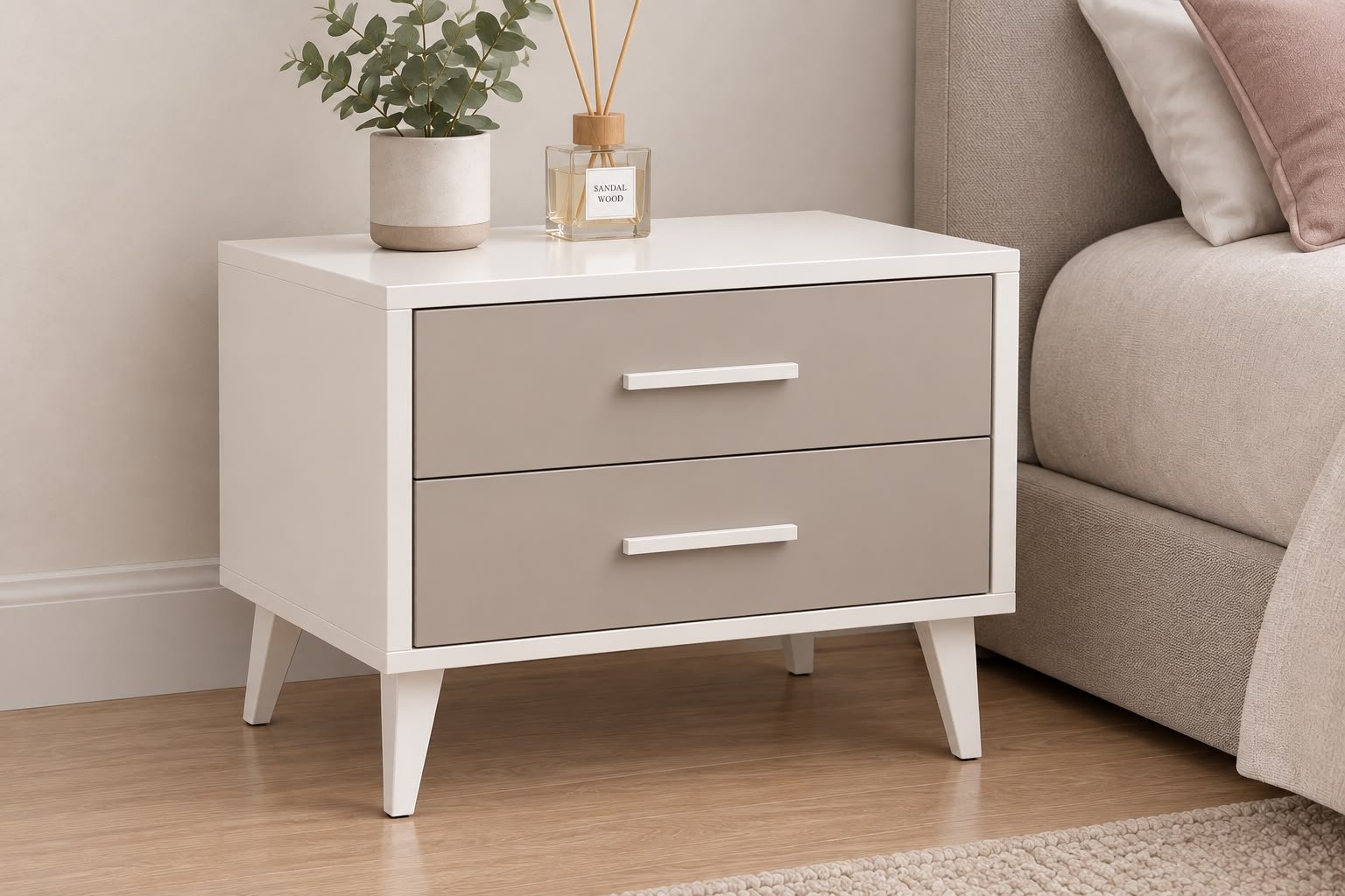 Table de Chevet 2 Tiroirs — Collection "Bella" - Image 2